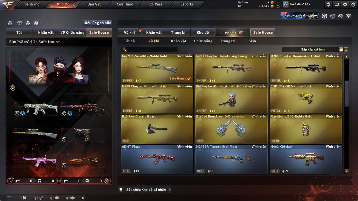 shop acc cf uy tin gia re